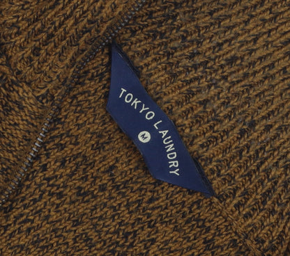 Unisex Adults UK Size M Tokyo Laundry Brown Full Zip Jumper
