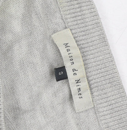 Womens UK Size S Maison de Nimes Grey Pullover Jumper