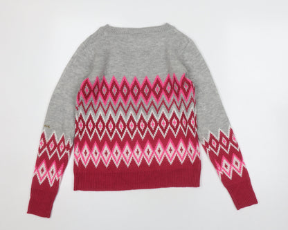 Womens UK Size XS Oasis Multicoloured Pullover Jumper