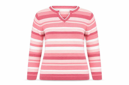 Womens UK Size 10 Isle Pink Pullover Jumper