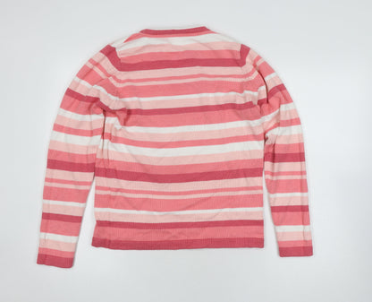 Womens UK Size 10 Isle Pink Pullover Jumper