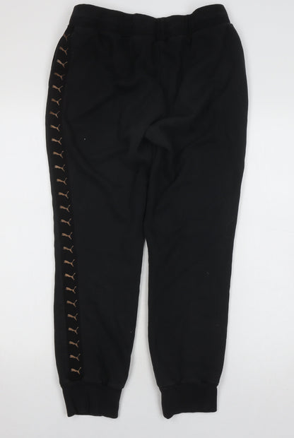 Puma Women's Black Jogger Trousers Size 12 - Gym Ready