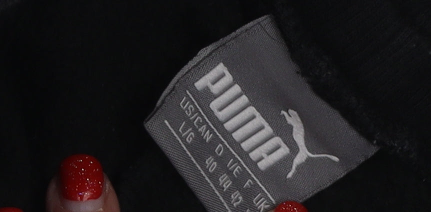 Puma Women's Black Jogger Trousers Size 12 - Gym Ready