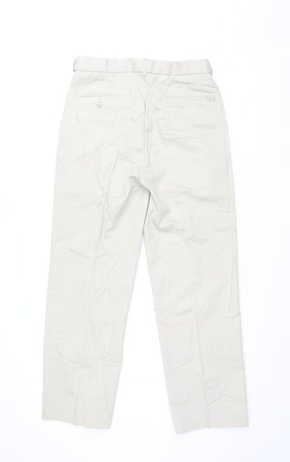 Peter Christian Men's Beige Chino Trousers, Size L, 32 Waist