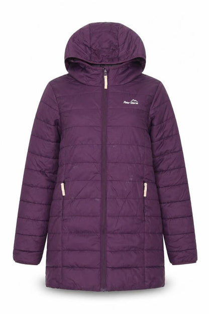 Peter Storm Women's Purple Puffer Jacket, Size 4, Hooded