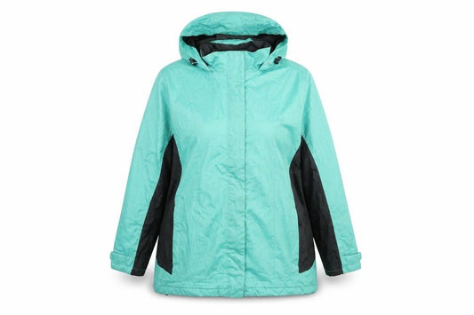 Womens UK Size 18 BM Green Rain Coat