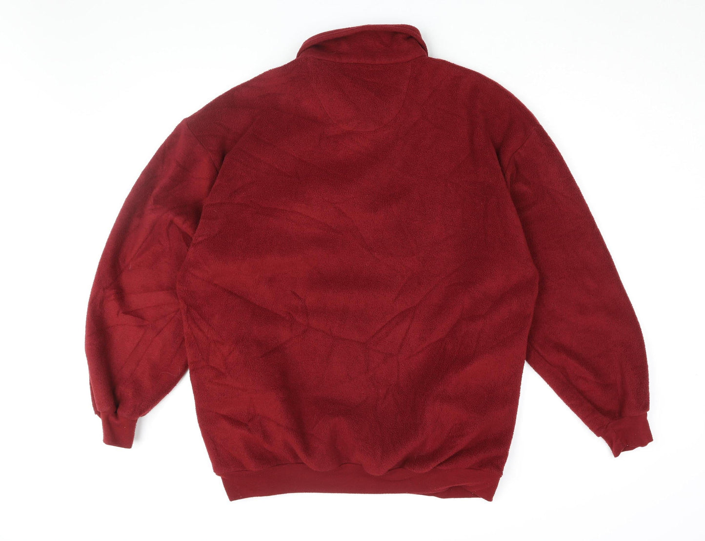 Mens UK Size L Pegasus Red Henley Sweatshirt
