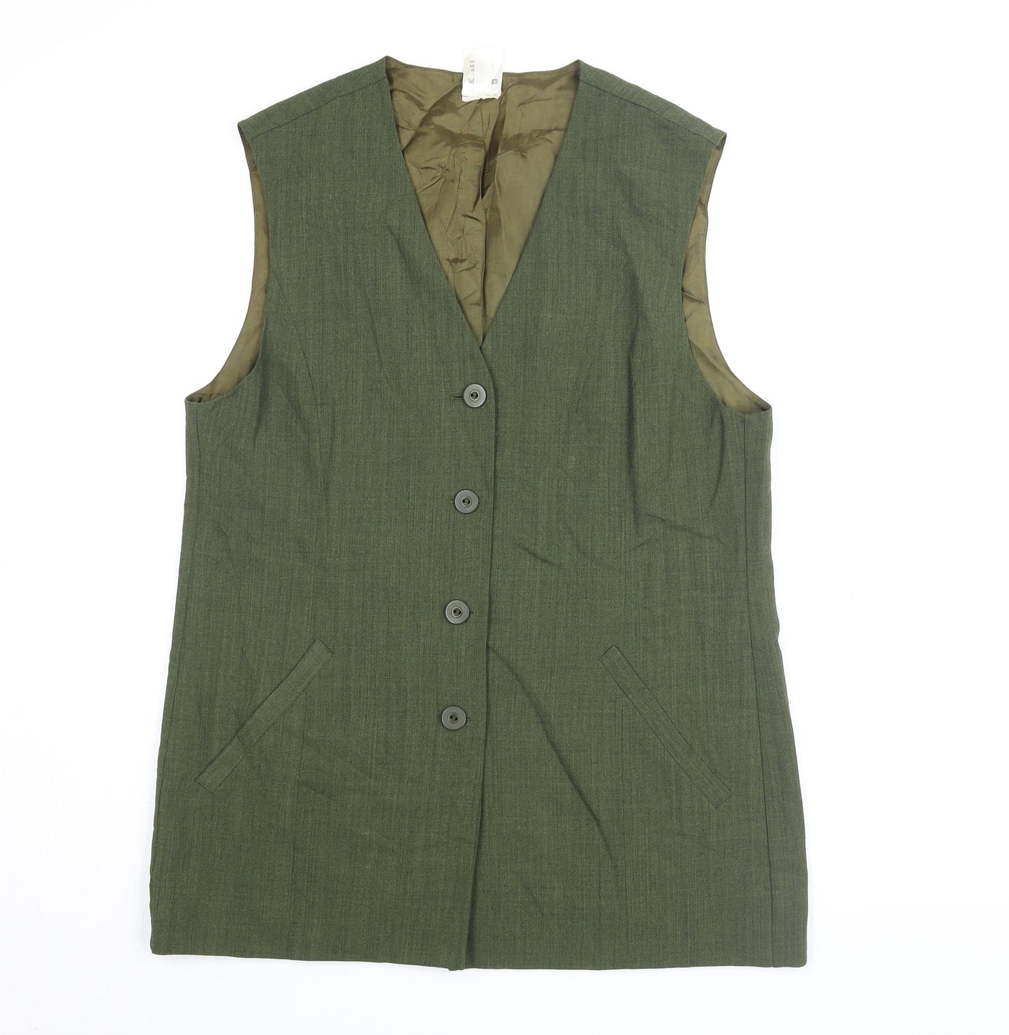 Frankenwälder Women's Green Sleeveless Vest, Size 12