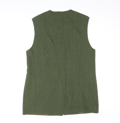 Frankenwälder Women's Green Sleeveless Vest, Size 12