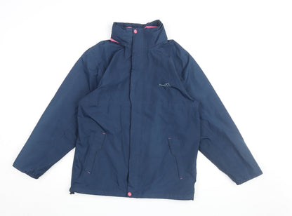 Womens UK Size 4 Freedom Trail Blue Rain Coat