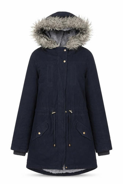 Womens UK Size XS Oasis Black Parka Coat