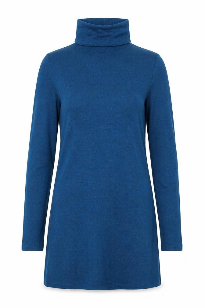 Womens UK Size M Cupio Blue Basic Turtleneck
