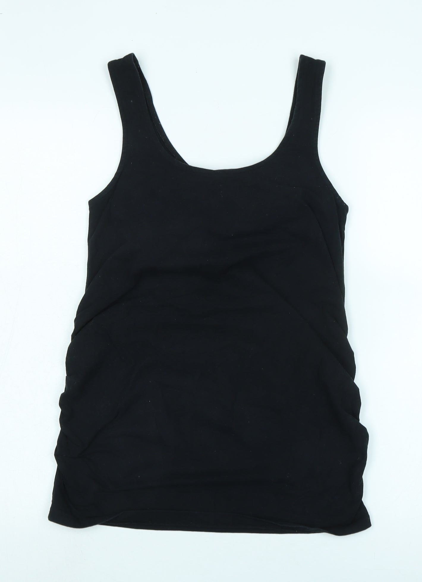 Womens UK Size S JoJo Maman Bébé Black Basic Tank