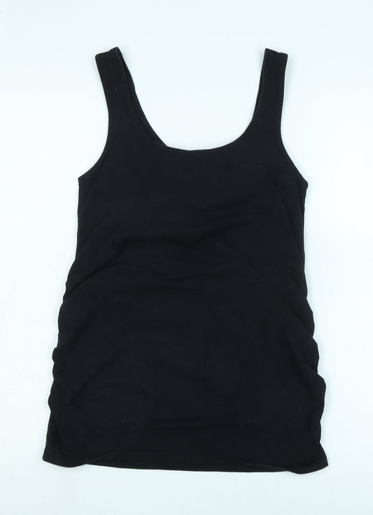 Womens UK Size S JoJo Maman Bébé Black Basic Tank