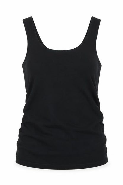 Womens UK Size S JoJo Maman Bébé Black Basic Tank