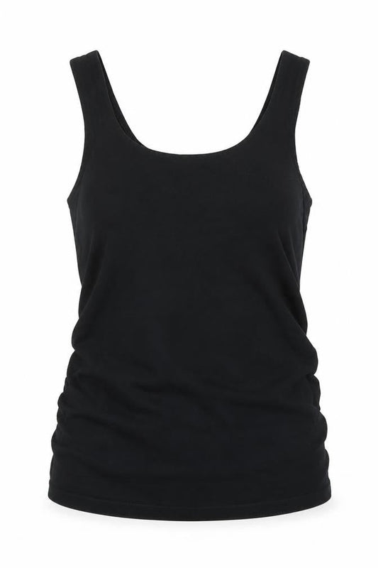 Womens UK Size S JoJo Maman Bébé Black Basic Tank