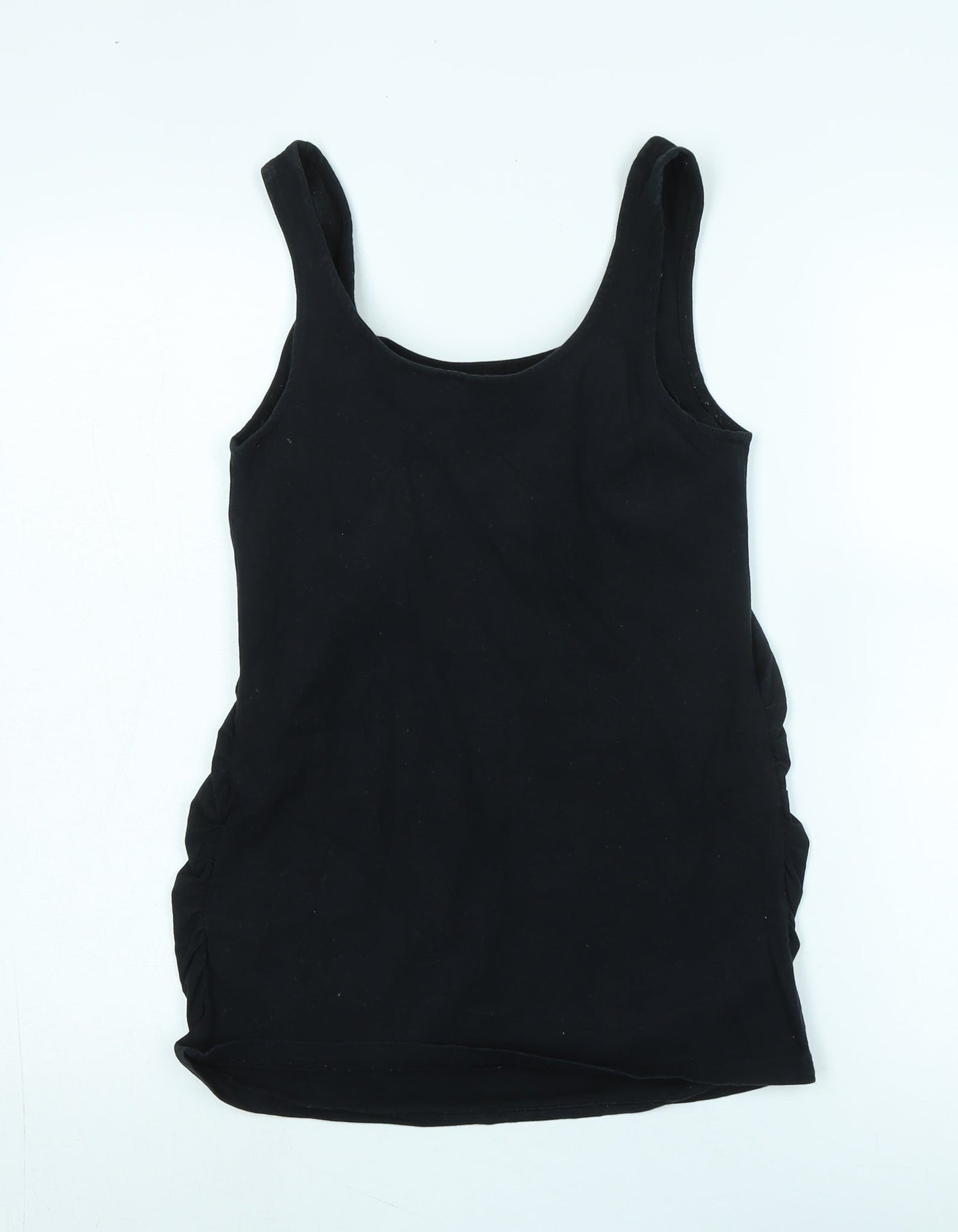 Womens UK Size S JoJo Maman Bébé Black Basic Tank