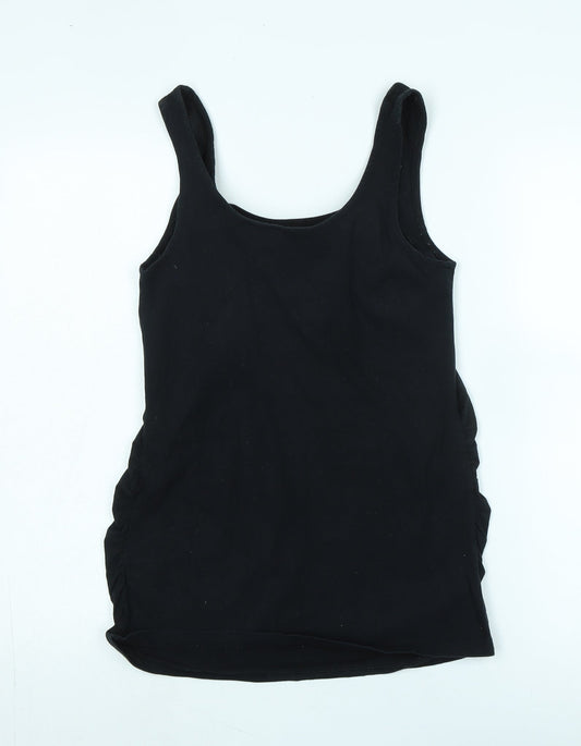 Womens UK Size S JoJo Maman Bébé Black Basic Tank