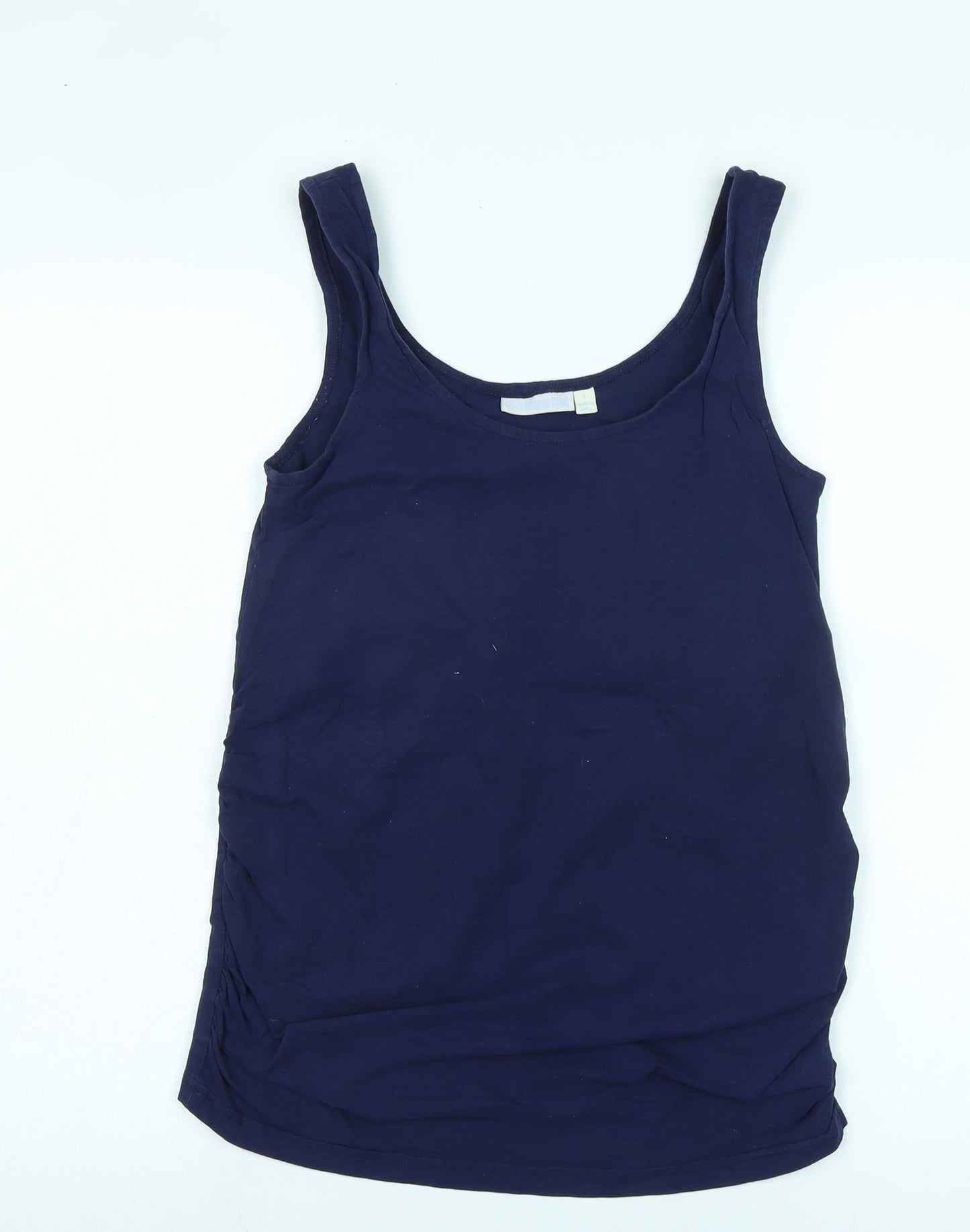 Womens UK Size S JoJo Maman Bébé Blue Basic Tank