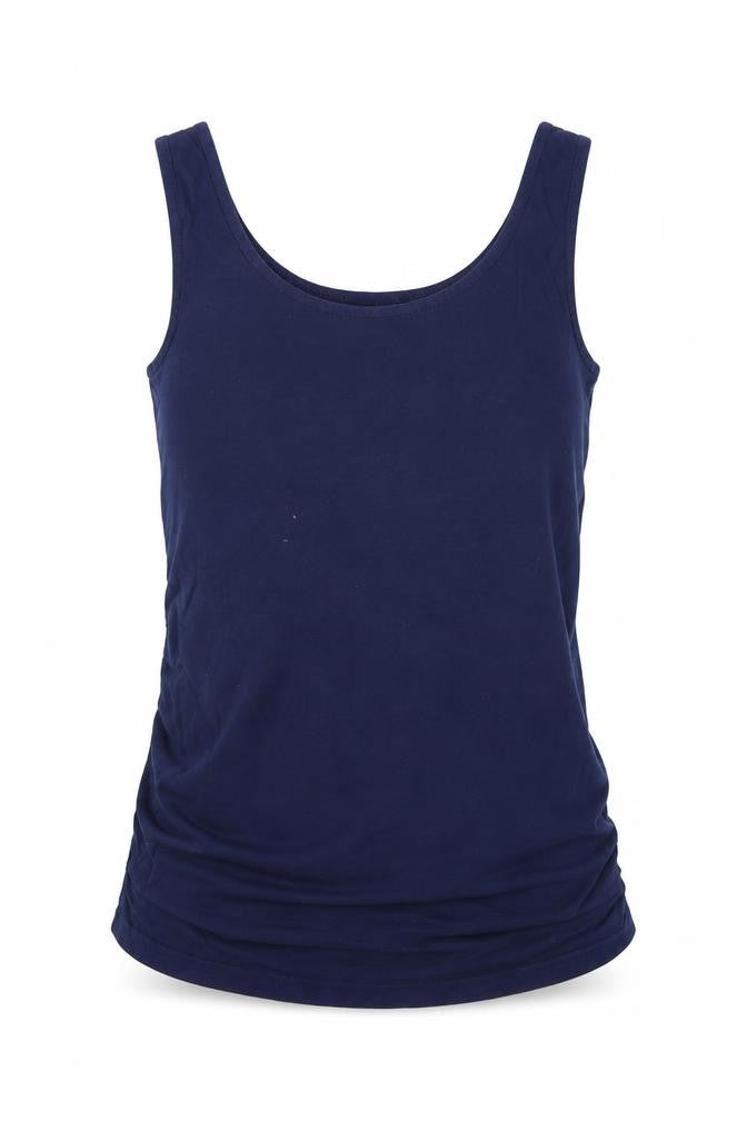 Womens UK Size S JoJo Maman Bébé Blue Basic Tank