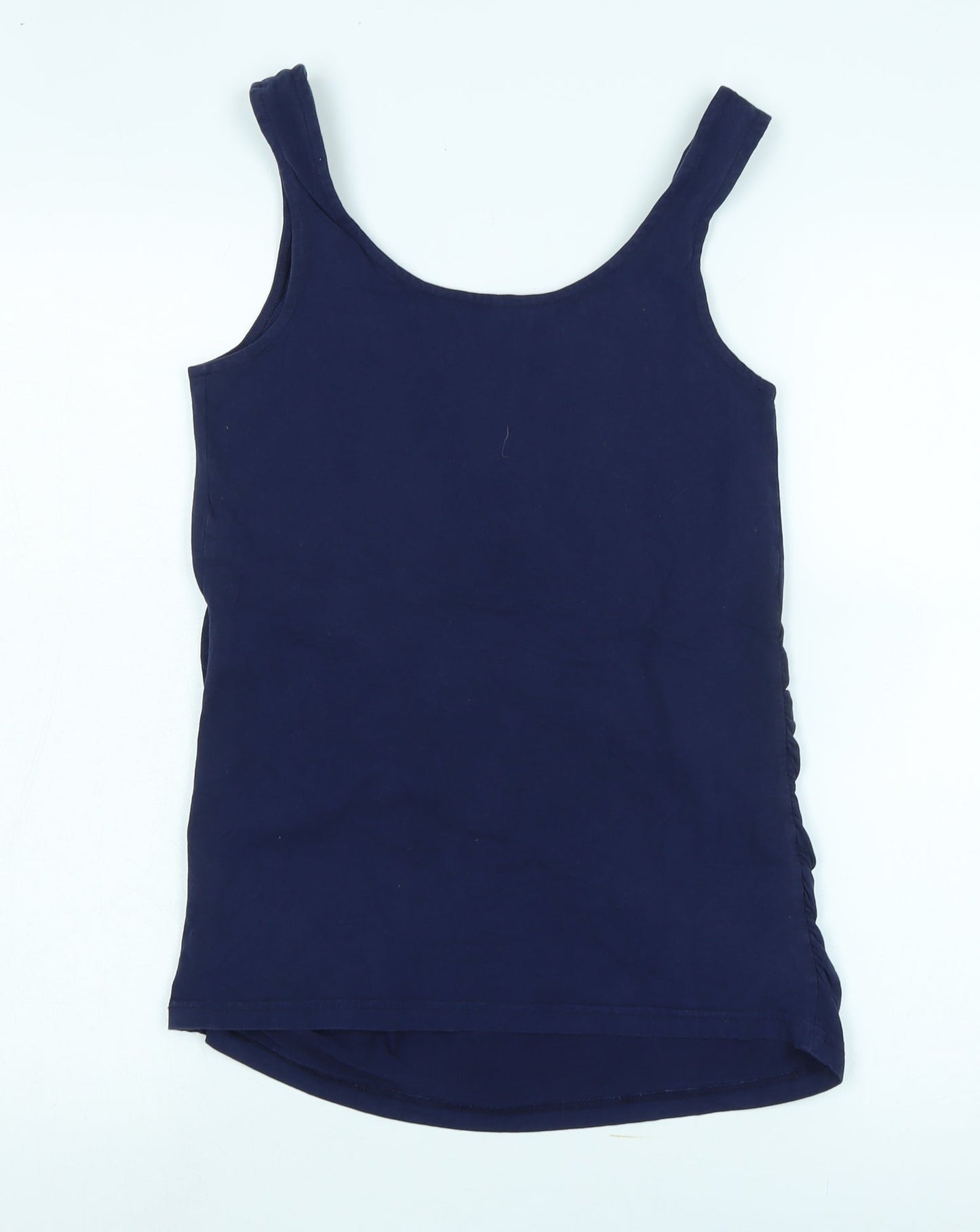 Womens UK Size S JoJo Maman Bébé Blue Basic Tank