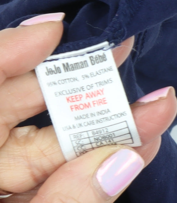 Womens UK Size S JoJo Maman Bébé Blue Basic Tank