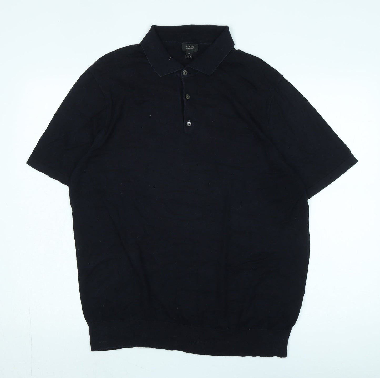 J.Crew Men's Black XL Cotton Pullover Jumper