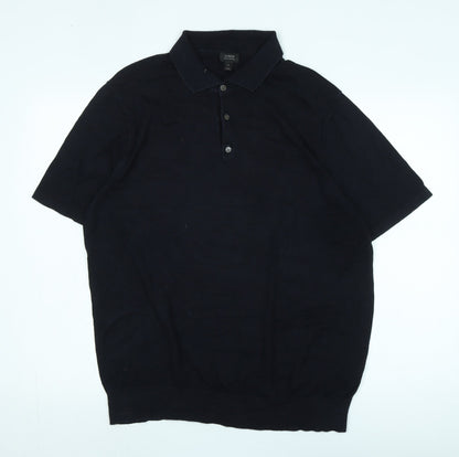 J.Crew Men's Black XL Cotton Pullover Jumper