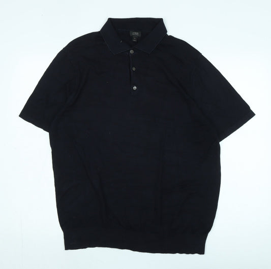 J.Crew Men's Black XL Cotton Pullover Jumper