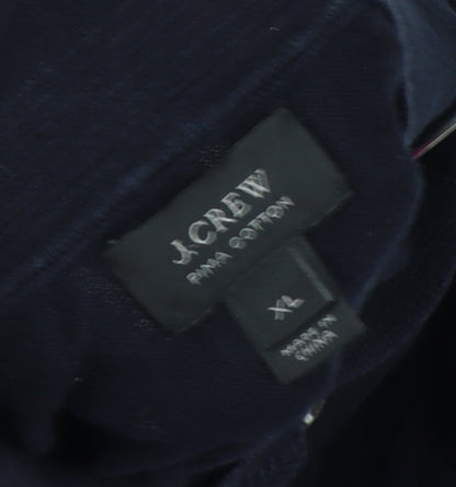 J.Crew Men's Black XL Cotton Pullover Jumper