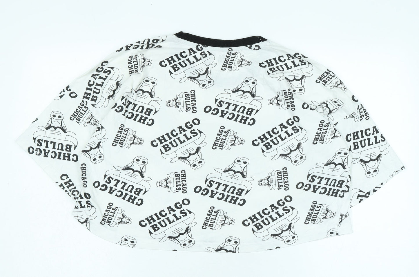 Unisex Adults UK Size M NBA White Cropped T-Shirt
