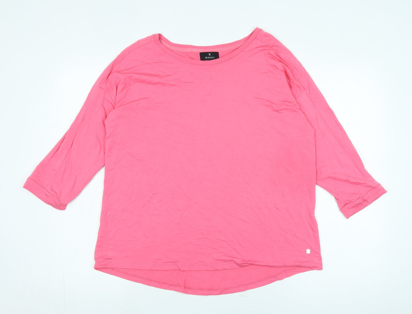 Womens UK Size 12 monari Pink Basic T-Shirt