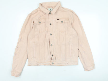 Mens UK Size XL Soul Star Pink Basic Jacket