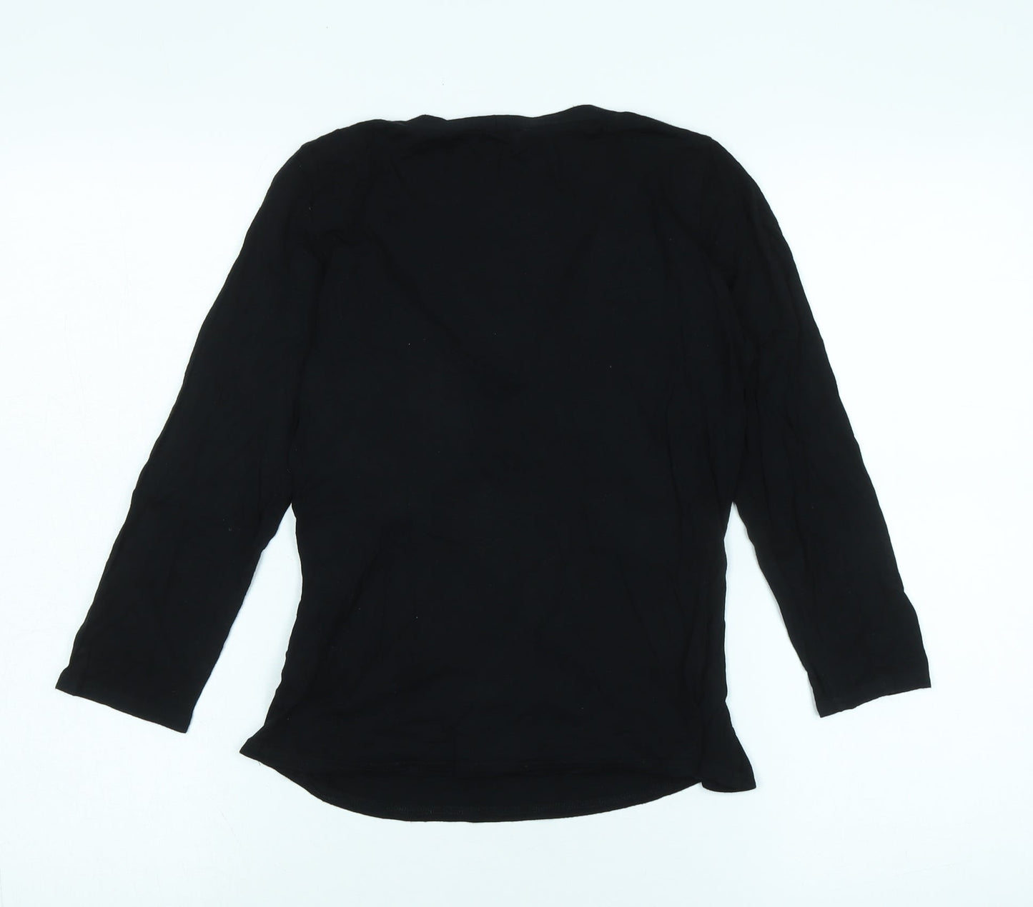 Womens UK Size 8 Blooming Marvellous Black Wrap Blouse