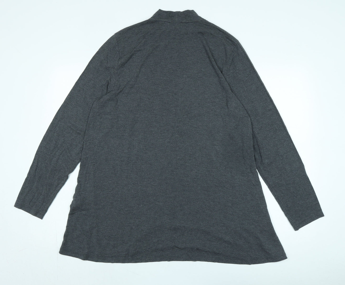 Womens UK Size 16 Halston Grey Basic T-Shirt