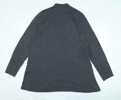 Womens UK Size 16 Halston Grey Basic T-Shirt
