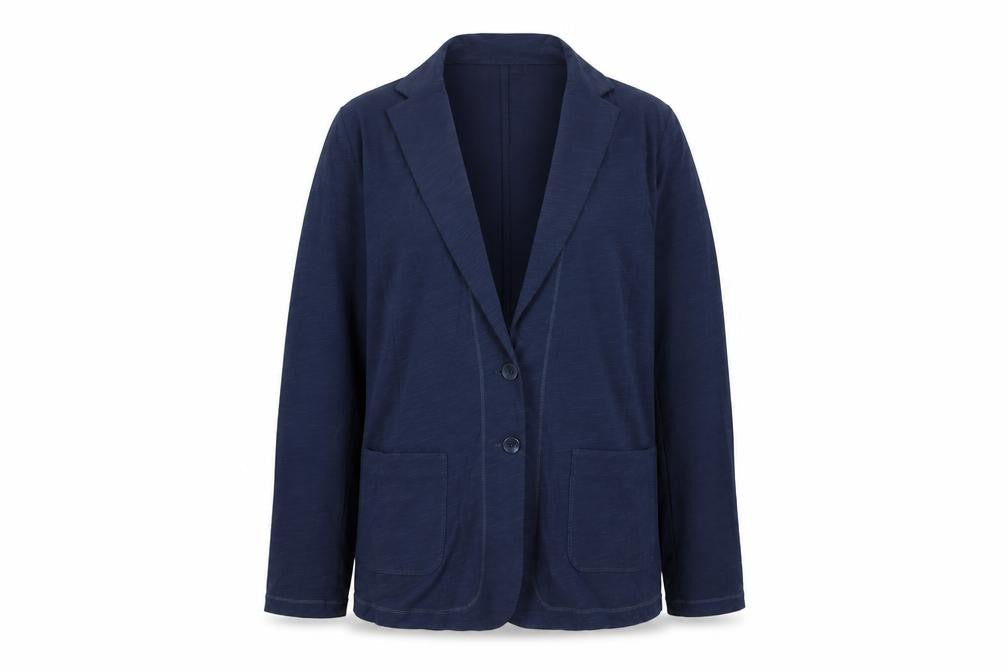 Womens UK Size 2XL Sandwich Blue Basic Jacket