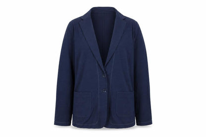Womens UK Size 2XL Sandwich Blue Basic Jacket