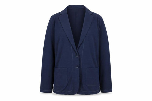Womens UK Size 2XL Sandwich Blue Basic Jacket