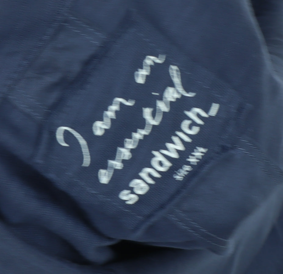 Womens UK Size 2XL Sandwich Blue Basic Jacket