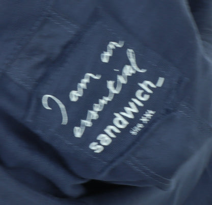 Womens UK Size 2XL Sandwich Blue Basic Jacket