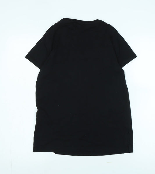 Womens UK Size 8 Savida Black Basic T-Shirt