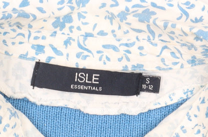 Womens UK Size 10 Isle Blue Jumper Jumper