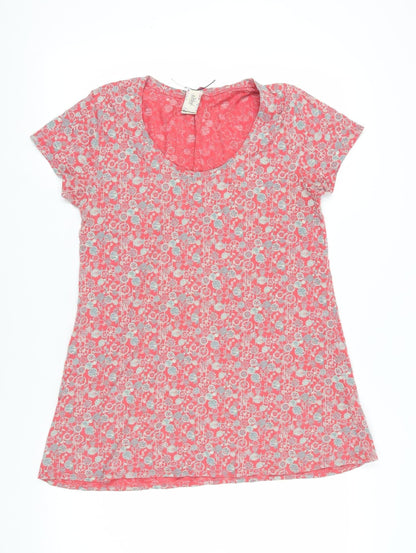 Tui Jenn Women’s Pink Floral T-Shirt Size 14
