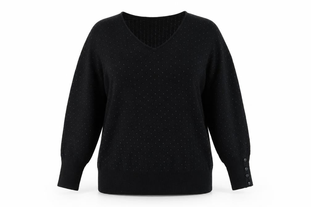 Womens UK Size M Oasis Black Pullover Jumper