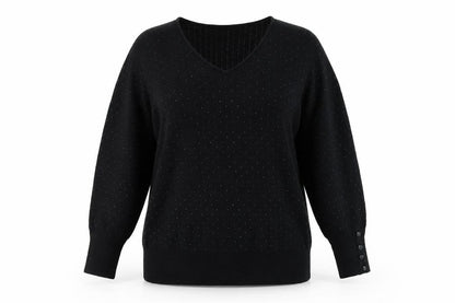 Womens UK Size M Oasis Black Pullover Jumper