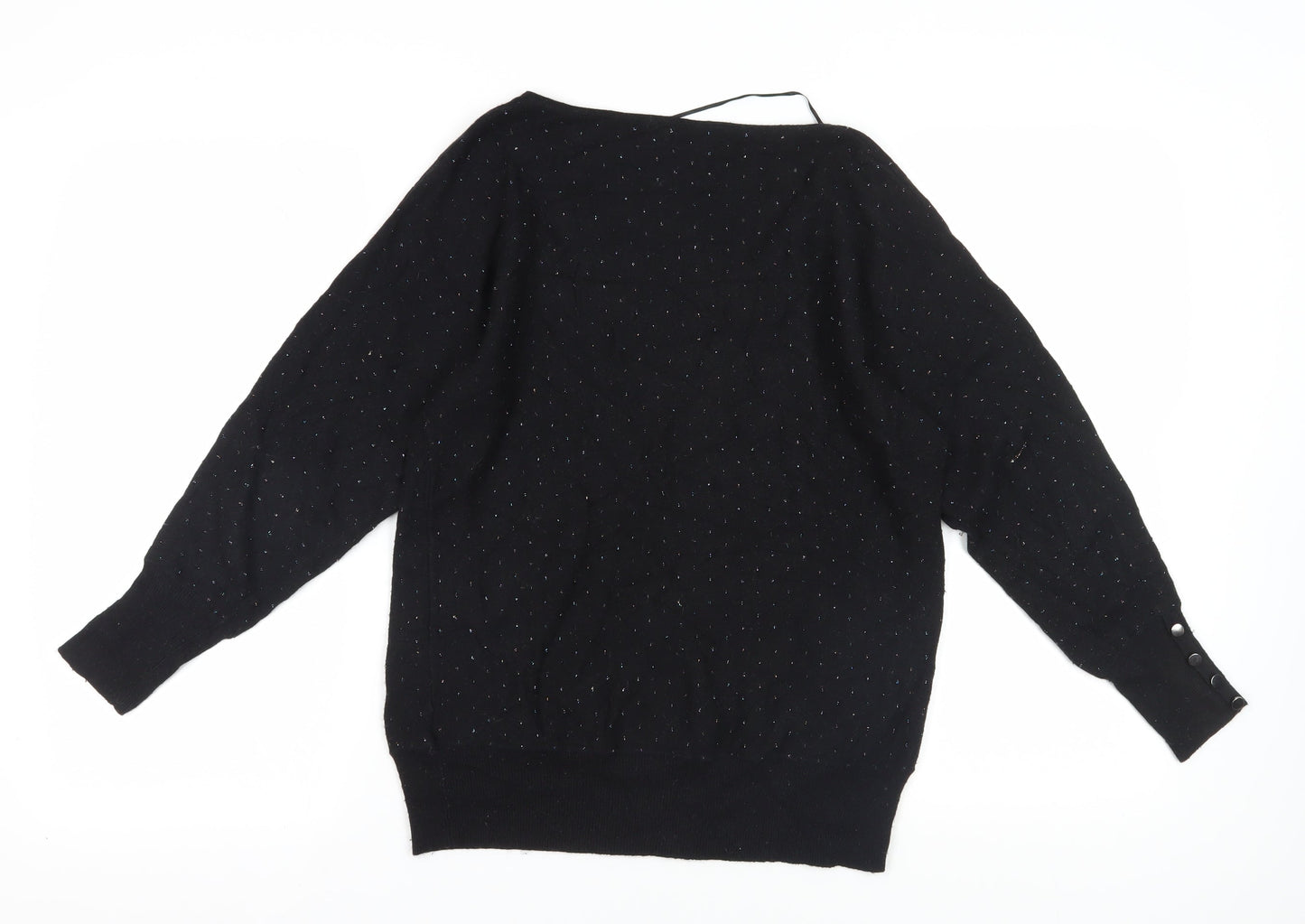 Womens UK Size M Oasis Black Pullover Jumper