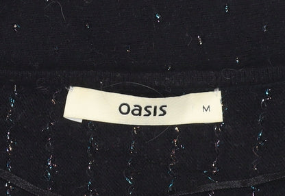 Womens UK Size M Oasis Black Pullover Jumper