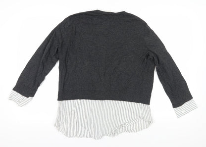 Womens UK Size M H&M Grey Pullover Jumper