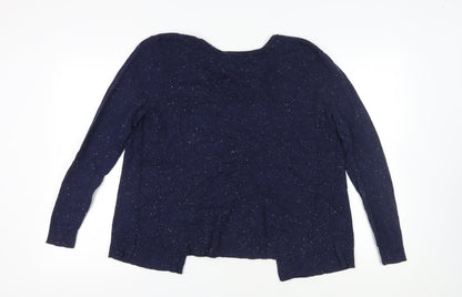 Womens UK Size M Maison de Nimes Blue Cardigan Jumper